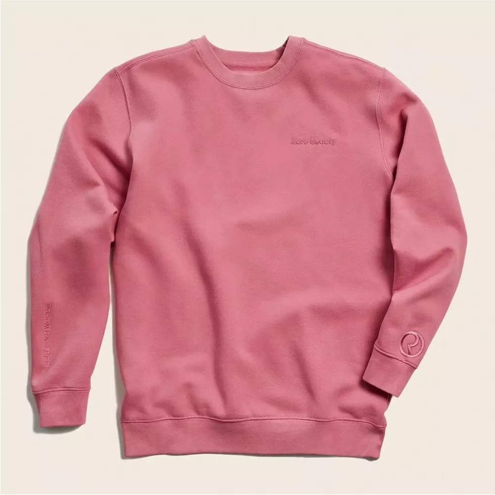 Rare Beauty Pink Crewneck Sweater